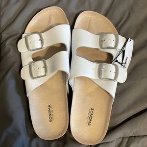 sonoma white sandals
